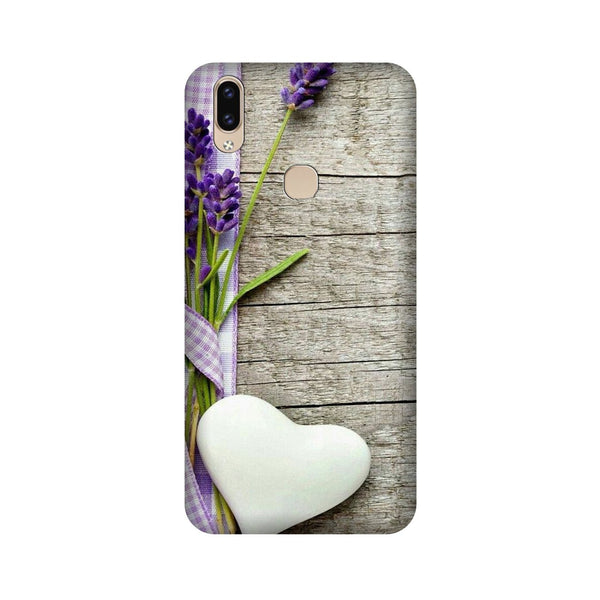 White Heart Case for Vivo V9 pro (Design No. 298)