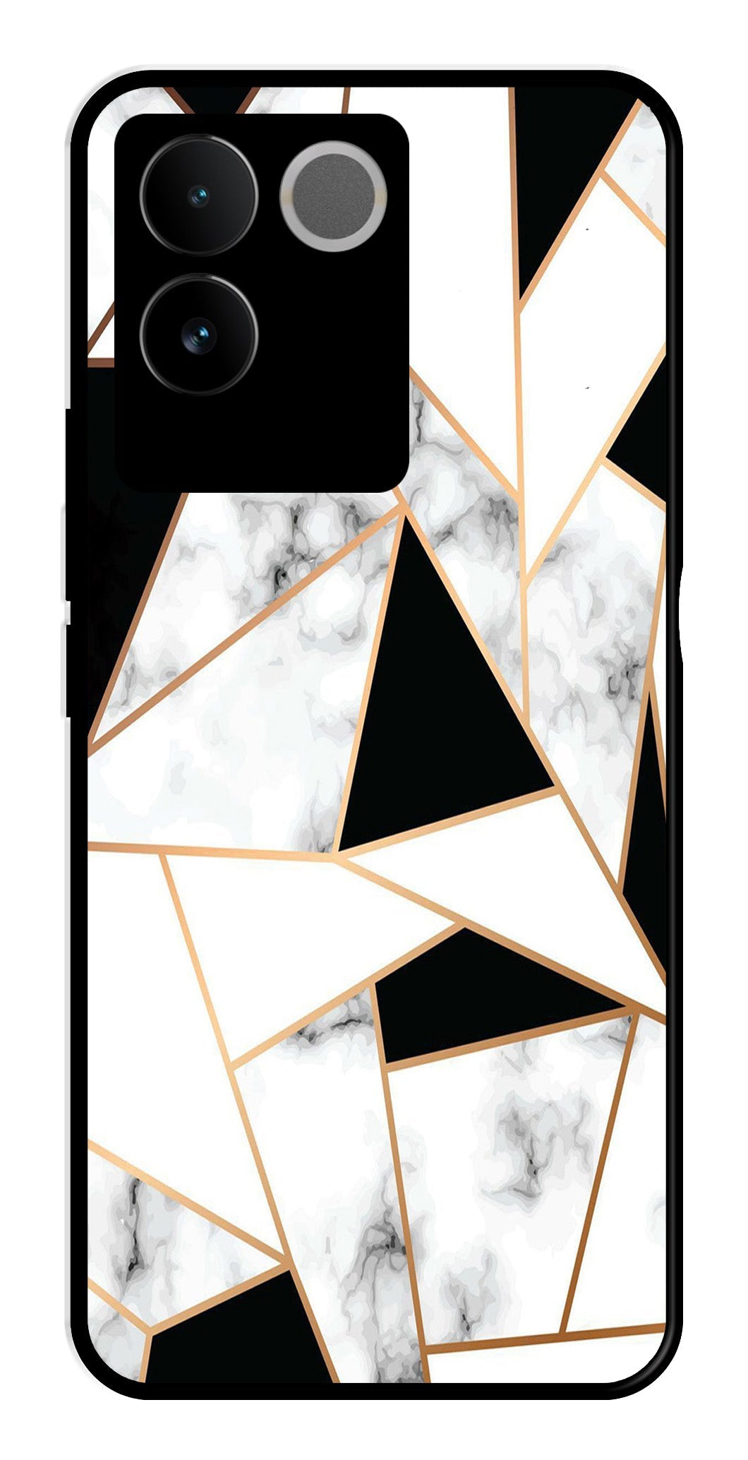 Marble Design2 Metal Mobile Case for Vivo T2 Pro   (Design No -08)