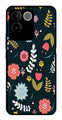 Floral Pattern2 Metal Mobile Case for Vivo iQOO Z7 Pro   (Design No -12)