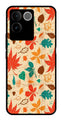 Leafs Design Metal Mobile Case for Vivo iQOO Z7 Pro   (Design No -14)
