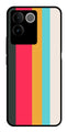 Muted Rainbow Metal Mobile Case for Vivo T2 Pro   (Design No -31)