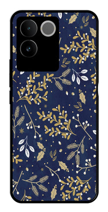 Floral Pattern  Metal Mobile Case for Vivo iQOO Z7 Pro