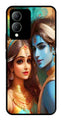Lord Radha Krishna Metal Mobile Case for Vivo Y17s   (Design No -01)
