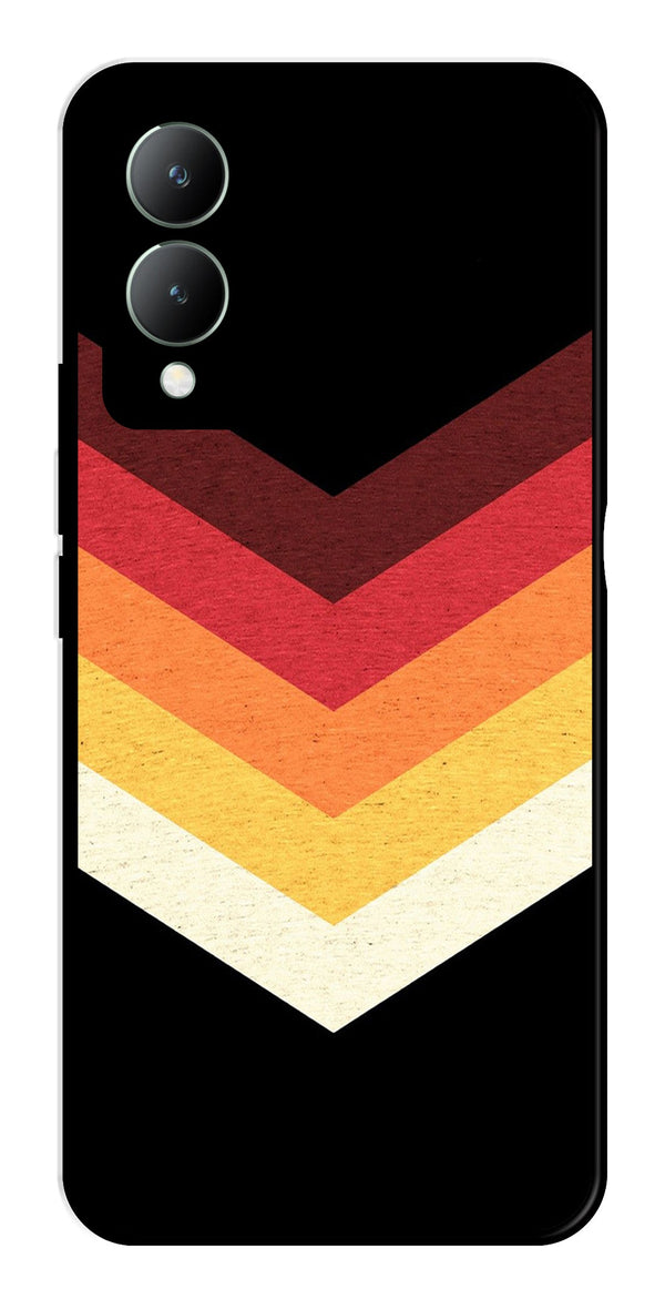 MultiColor Arrow Metal Mobile Case for Vivo Y17s   (Design No -04)