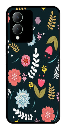 Floral Pattern2 Metal Mobile Case for Vivo Y17s