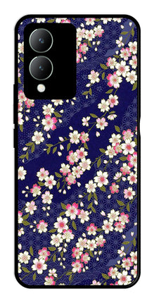 Flower Design Metal Mobile Case for Vivo Y17s