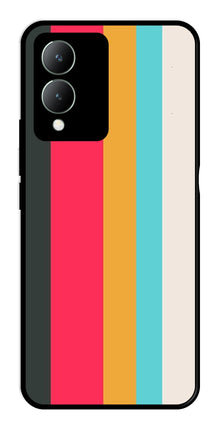 Muted Rainbow Metal Mobile Case for Vivo Y17s