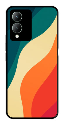 Muted Rainbow Metal Mobile Case for Vivo Y17s