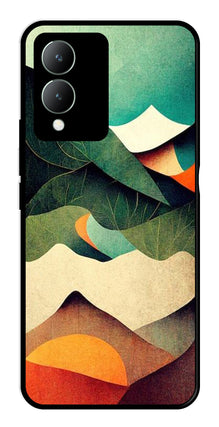 MultiColor Pattern Metal Mobile Case for Vivo Y17s