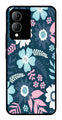 Flower Leaves Design Metal Mobile Case for Vivo Y17s   (Design No -50)