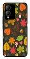 Leaves Design Metal Mobile Case for Vivo Y17s   (Design No -51)