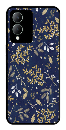 Floral Pattern  Metal Mobile Case for Vivo Y17s