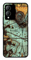 Map Design Metal Mobile Case for Vivo Y17s   (Design No -54)