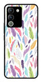 Colorful Feathers Metal Mobile Case for Vivo Y200   (Design No -06)