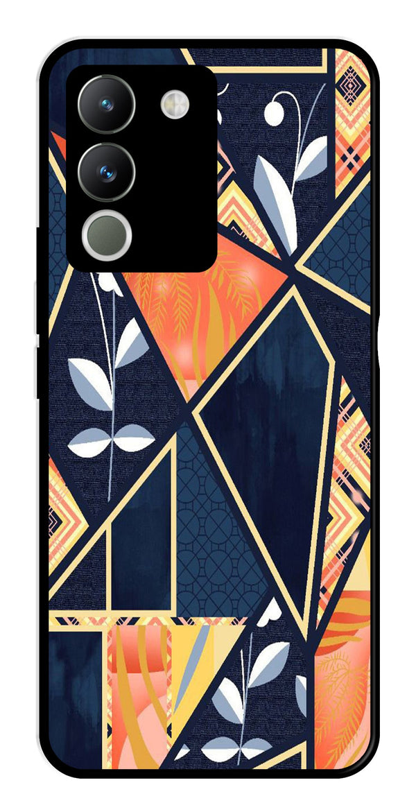 Marble Design Metal Mobile Case for Vivo Y200   (Design No -07)