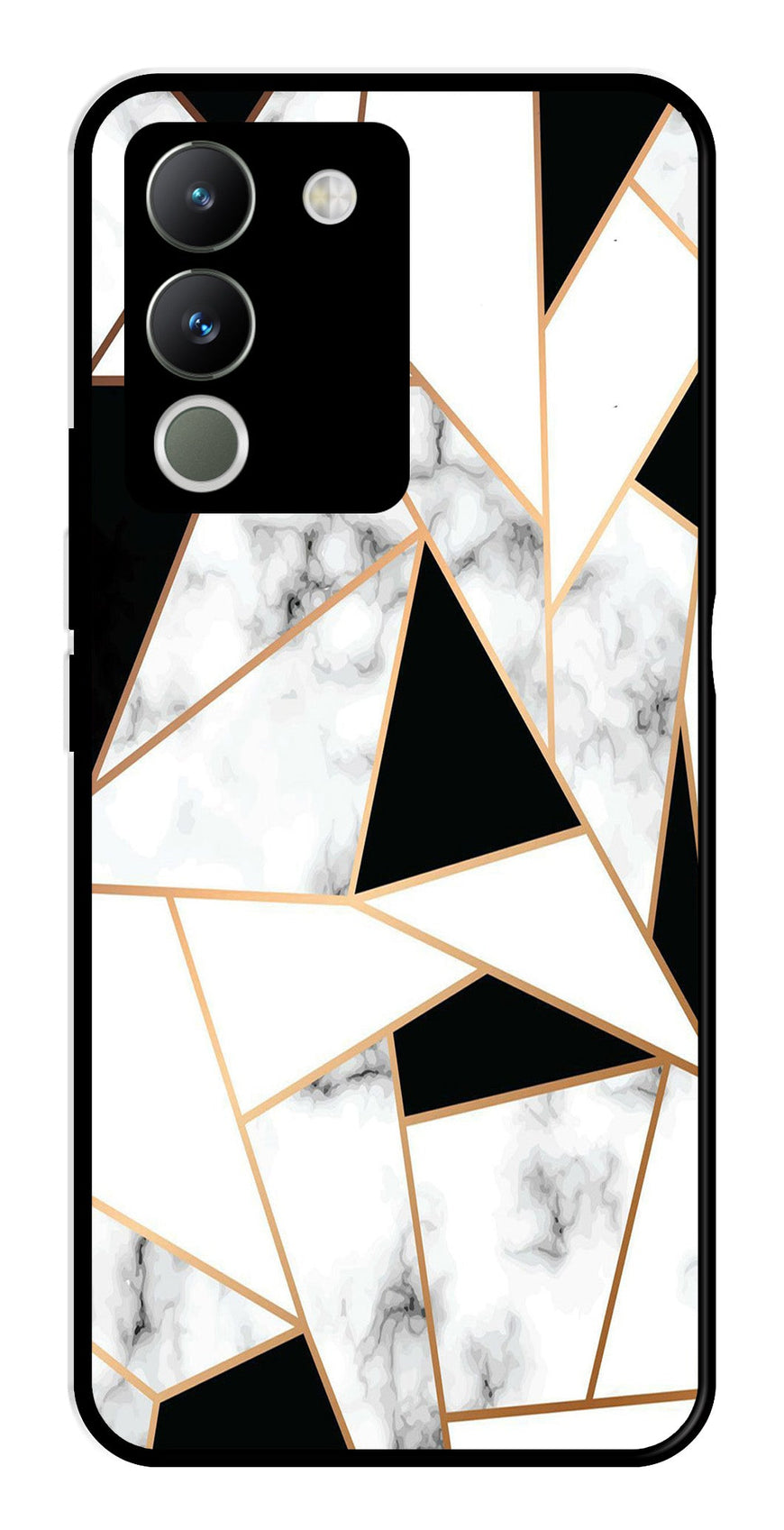 Marble Design2 Metal Mobile Case for Vivo Y200   (Design No -08)