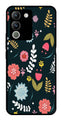 Floral Pattern2 Metal Mobile Case for Vivo Y200   (Design No -12)
