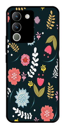 Floral Pattern2 Metal Mobile Case for Vivo Y200