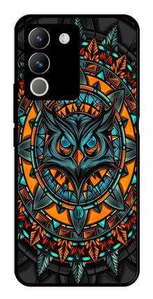 Owl Pattern Metal Mobile Case for Vivo Y200