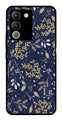 Floral Pattern  Metal Mobile Case for Vivo Y200   (Design No -52)