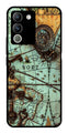 Map Design Metal Mobile Case for Vivo Y200   (Design No -54)