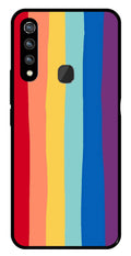 Rainbow MultiColor Metal Mobile Case for Vivo Z1 Pro   (Design No -03)
