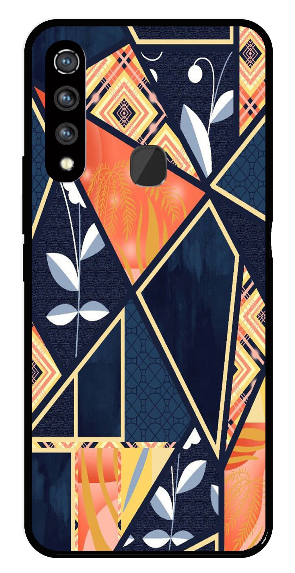 Marble Design Metal Mobile Case for Vivo Z1 Pro   (Design No -07)