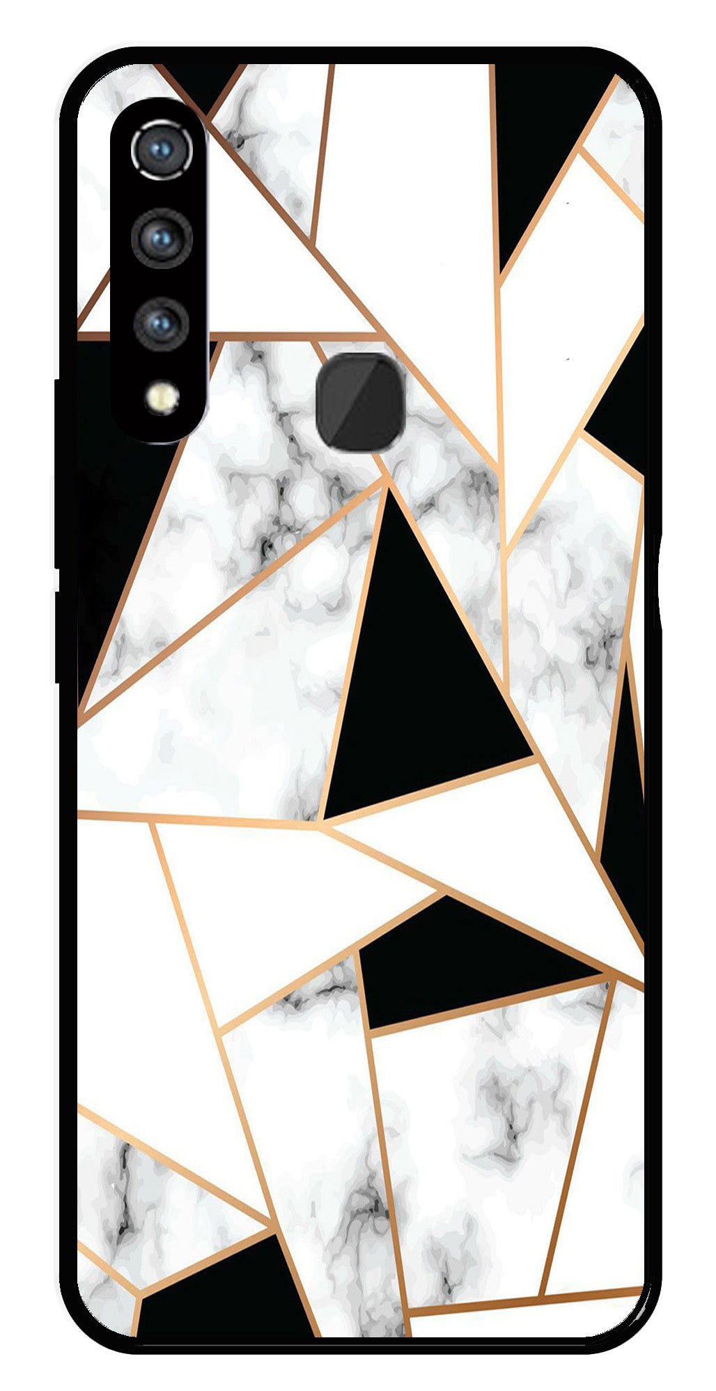 Marble Design2 Metal Mobile Case for Vivo Z1 Pro   (Design No -08)