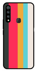 Muted Rainbow Metal Mobile Case for Vivo Z1 Pro   (Design No -31)