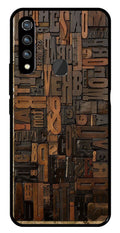 Alphabets Metal Mobile Case for Vivo Z1 Pro   (Design No -32)