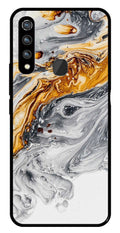 Marble Pattern Metal Mobile Case for Vivo Z1 Pro   (Design No -36)