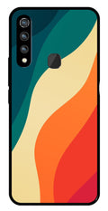Muted Rainbow Metal Mobile Case for Vivo Z1 Pro   (Design No -39)