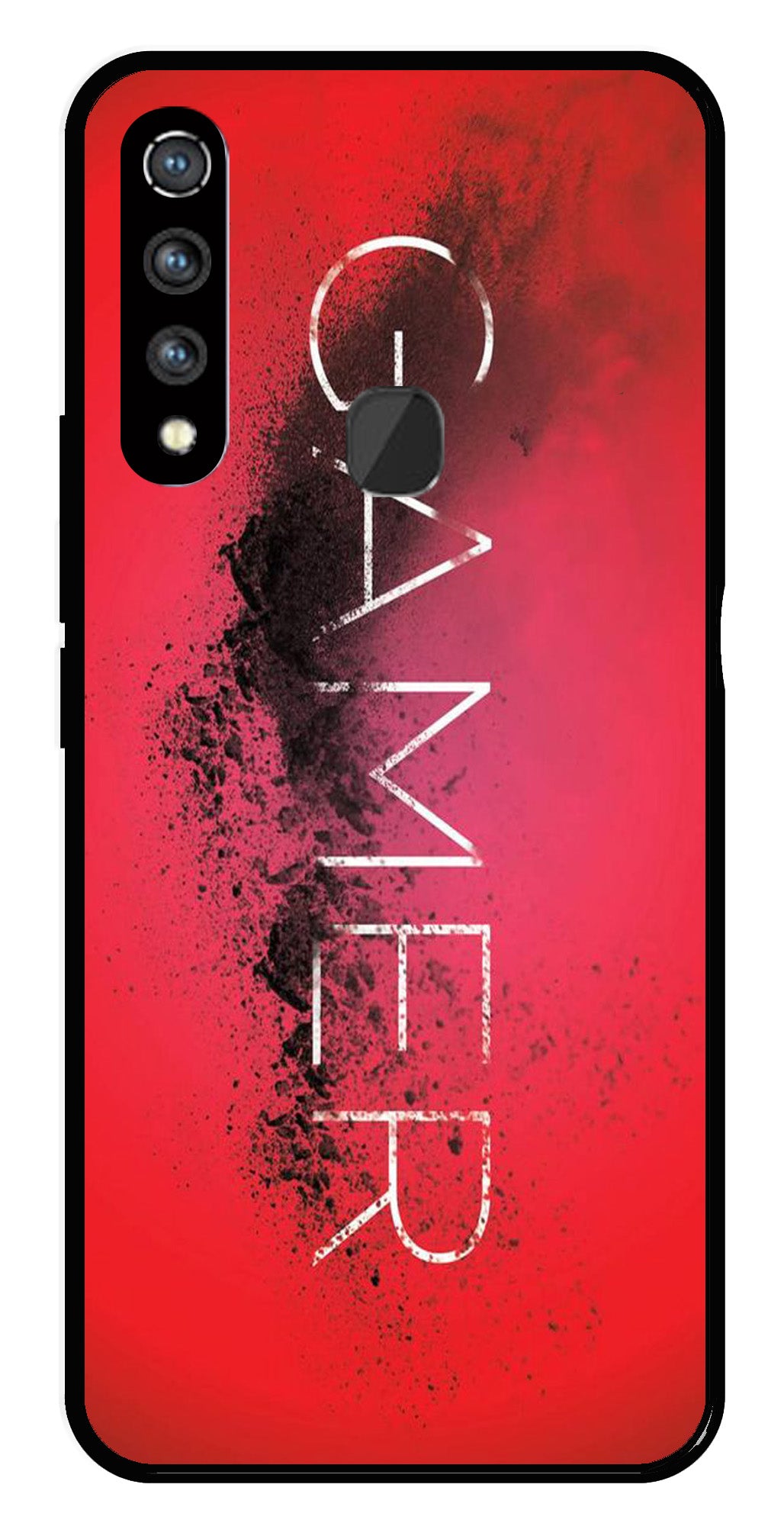 Gamer Pattern Metal Mobile Case for Vivo Z1 Pro   (Design No -41)