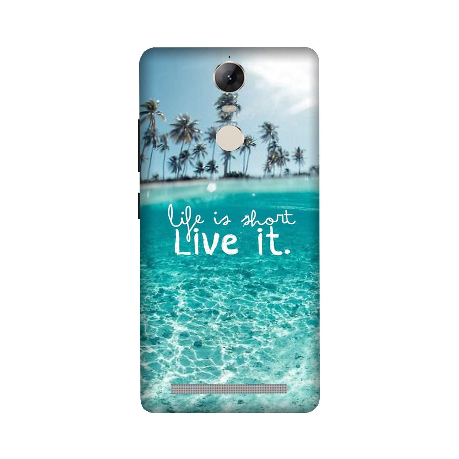 Life is short live it Case for Lenovo Vibe K5 Note