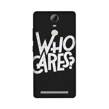 Who Cares Mobile Back Case for Lenovo Vibe K5 Note (Design - 94)