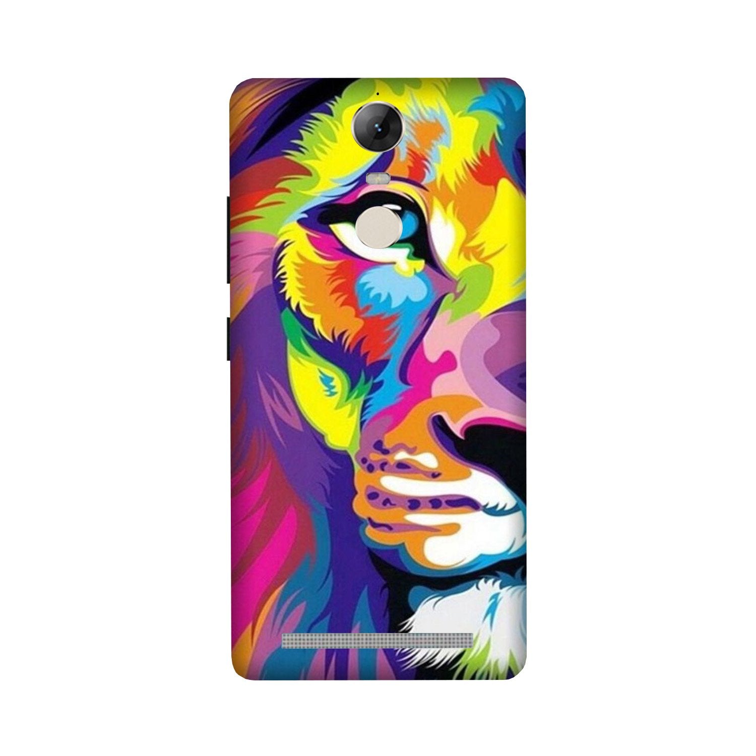 Colorful Lion Case for Lenovo Vibe K5 Note  (Design - 110)
