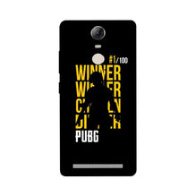 Pubg Winner Winner Mobile Back Case for Lenovo Vibe K5 Note  (Design - 177)