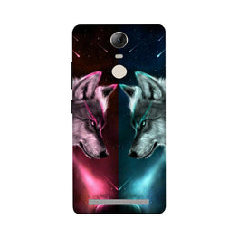Wolf fight Case for Lenovo Vibe K5 Note (Design No. 221)