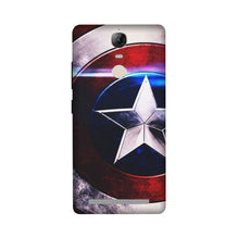 Captain America Shield Mobile Back Case for Lenovo Vibe K5 Note (Design - 250)