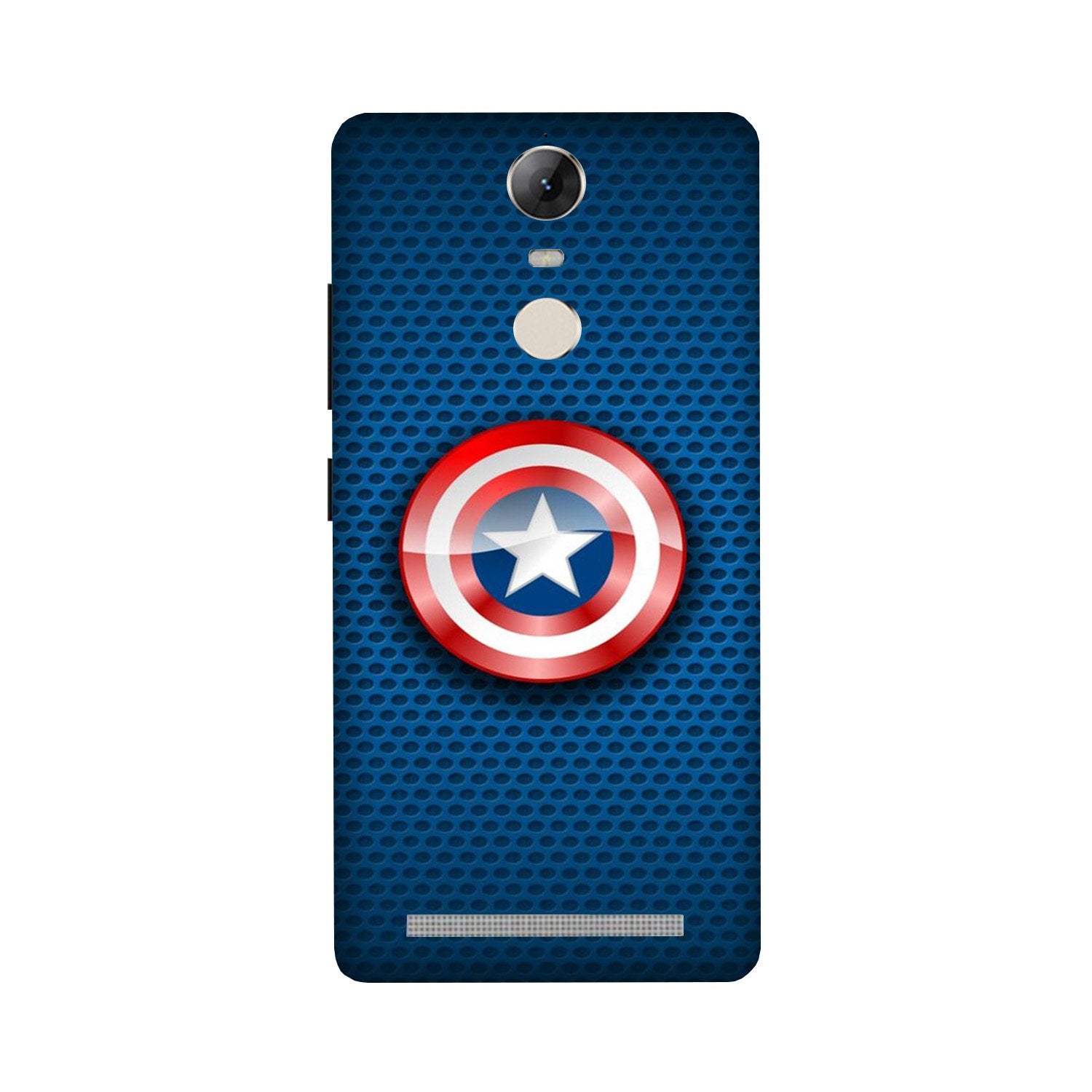 Captain America Shield Case for Lenovo Vibe K5 Note (Design No. 253)