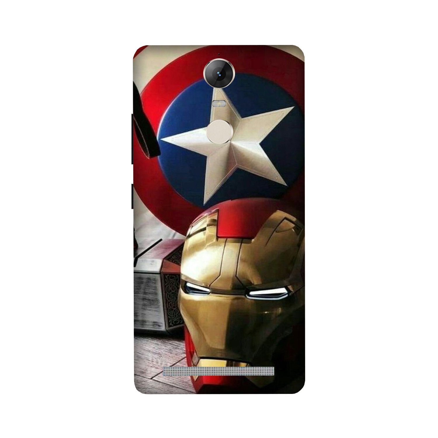 Ironman Captain America Case for Lenovo Vibe K5 Note (Design No. 254)