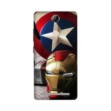 Ironman Captain America Mobile Back Case for Lenovo Vibe K5 Note (Design - 254)