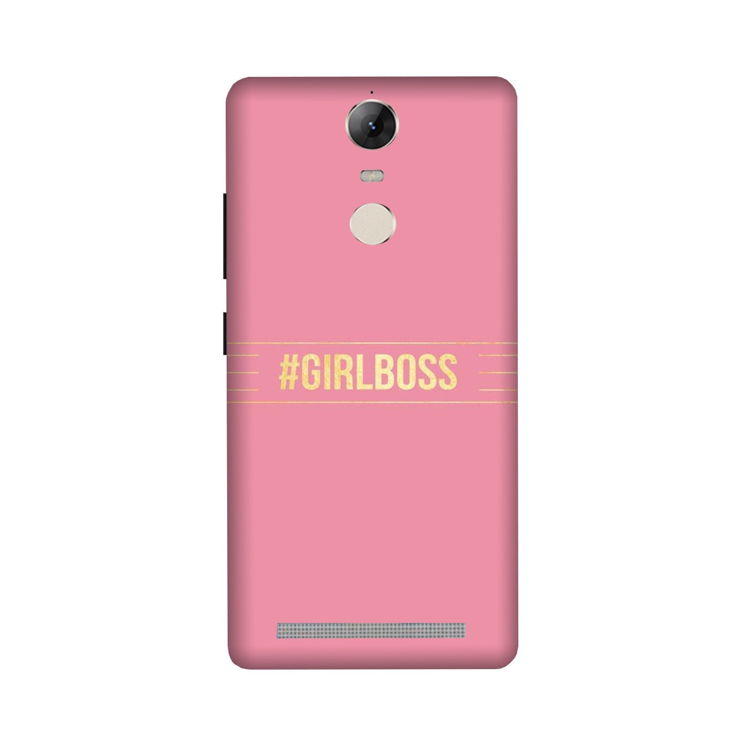 Girl Boss Pink Case for Lenovo Vibe K5 Note (Design No. 263)