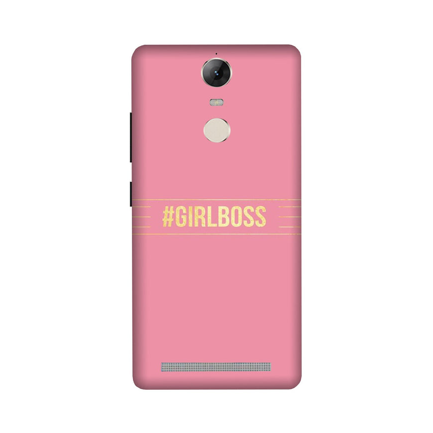 Girl Boss Pink Case for Lenovo Vibe K5 Note (Design No. 263)