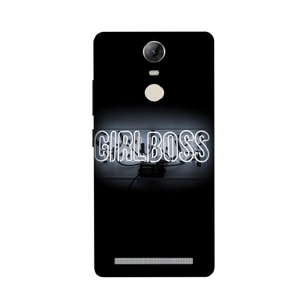 Girl Boss Black Case for Lenovo Vibe K5 Note (Design No. 268)