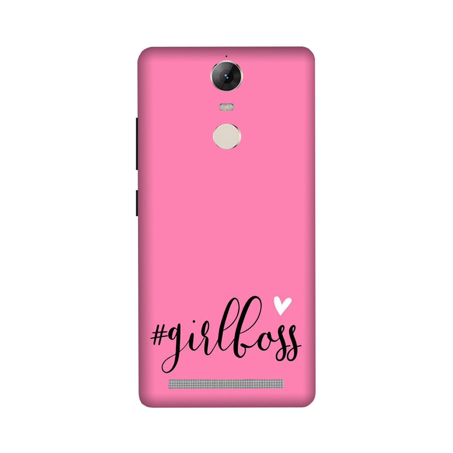Girl Boss Pink Case for Lenovo Vibe K5 Note (Design No. 269)