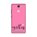 Girl Boss Pink Case for Lenovo Vibe K5 Note (Design No. 269)