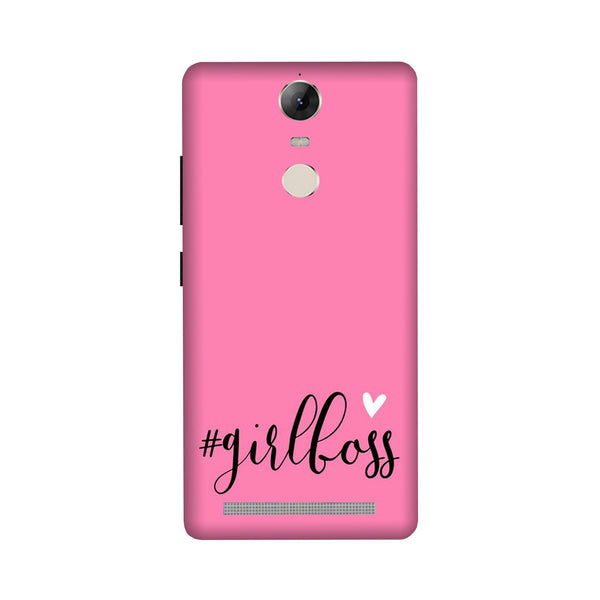 Girl Boss Pink Case for Lenovo Vibe K5 Note (Design No. 269)