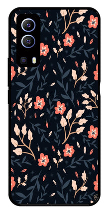 Floral Pattern Metal Mobile Case for Vivo Y72 5G