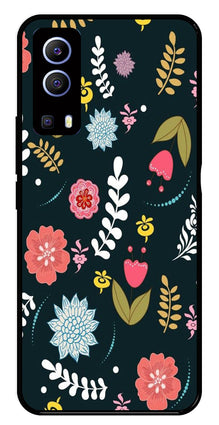 Floral Pattern2 Metal Mobile Case for Vivo Y72 5G